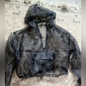 Forever 21 mesh hoodie